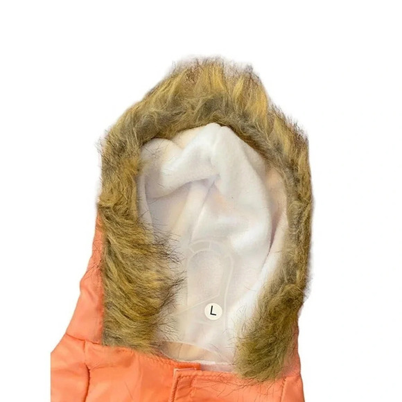 Dog Jacket Style Vest Girl Pink White w/Hood Size Large Dress Up Pet Jacket - Picture 4 of 9